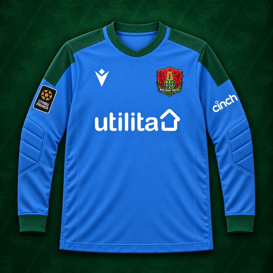 Wrexham United 2026/27 away goalkeeper shirt