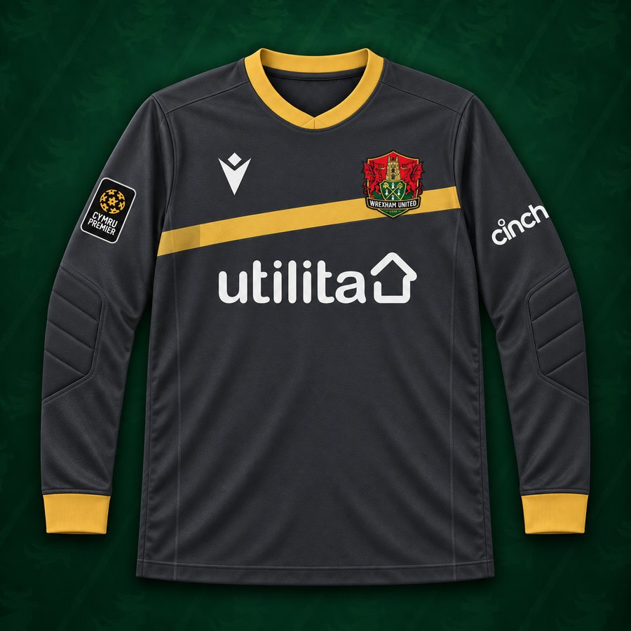 Wrexham United 2026/27 home goalkeeper shirt
